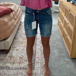 denim shorts